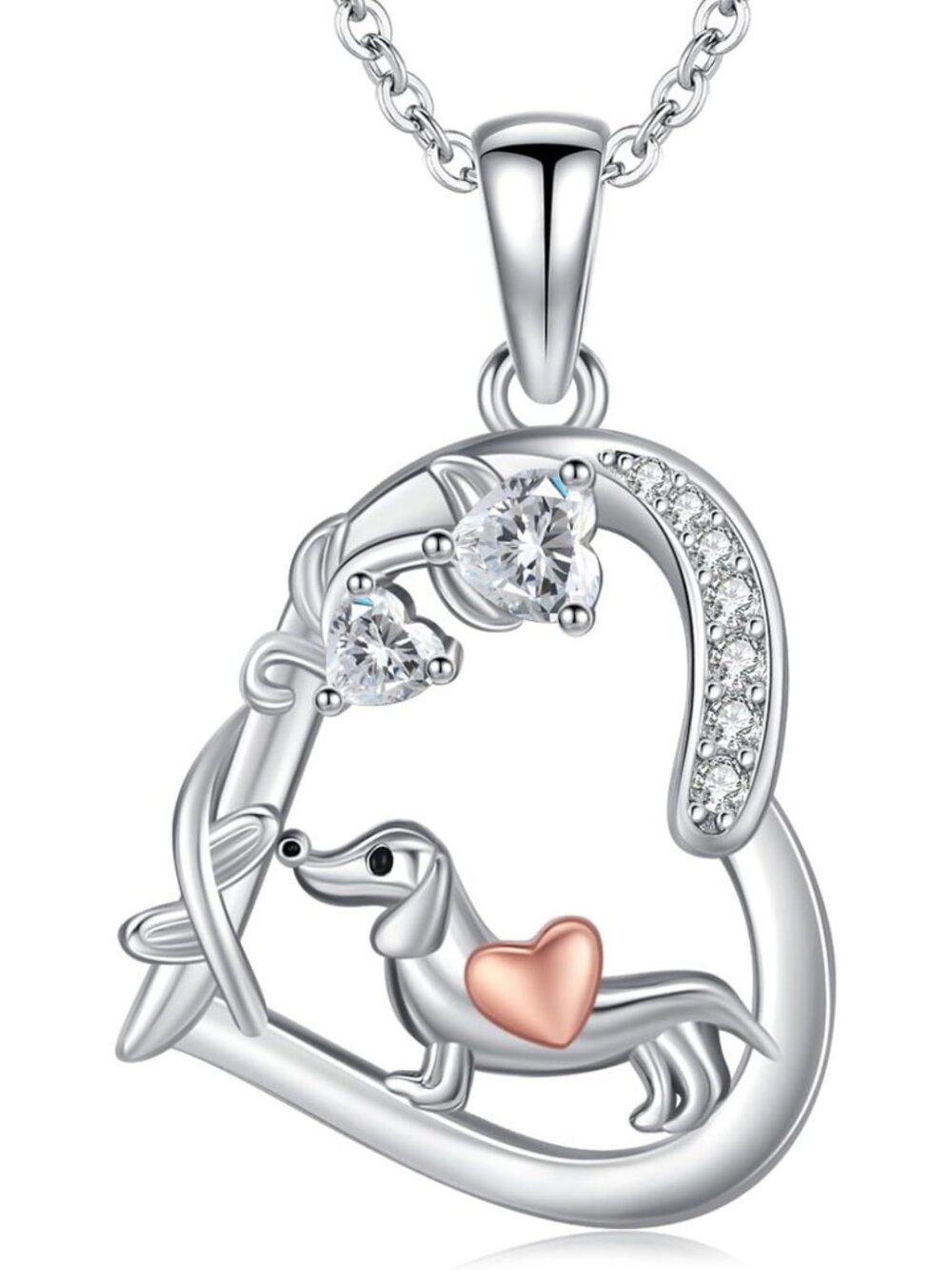 Cute Animal Pendant Necklace - 925 Sterling Silver Jewelry Gift for Women, Moms